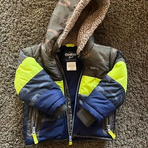 OshKosh B'gosh Neon and Olive Jacket